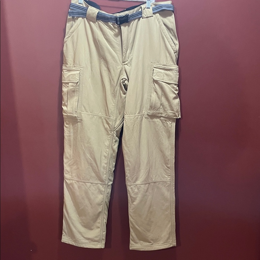 Men's Duluth Trading lined belted Cargo Pants